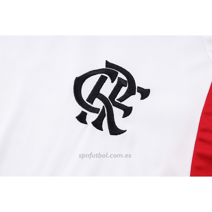 Chandal del Flamengo Manga Corta 2023-2024 Blanco - Pantalon Corto